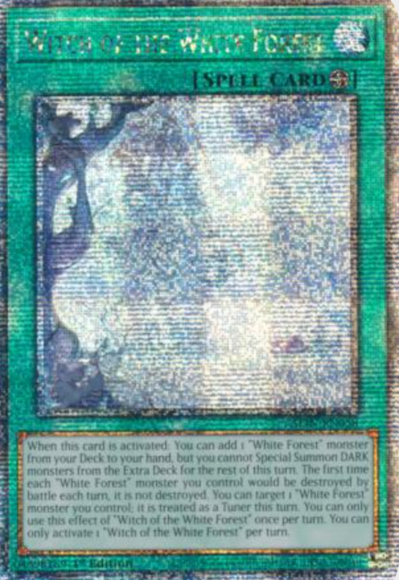Witch of the White Forest - ALIN-EN058 - Quarter Century Secret Rare 1st Edition