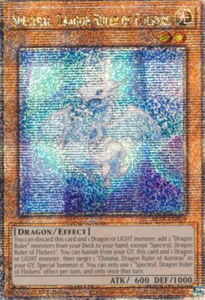 Spectral, Dragon Ruler of Flickers - ALIN-EN018 - Quarter Century Secret Rare 1st Edition