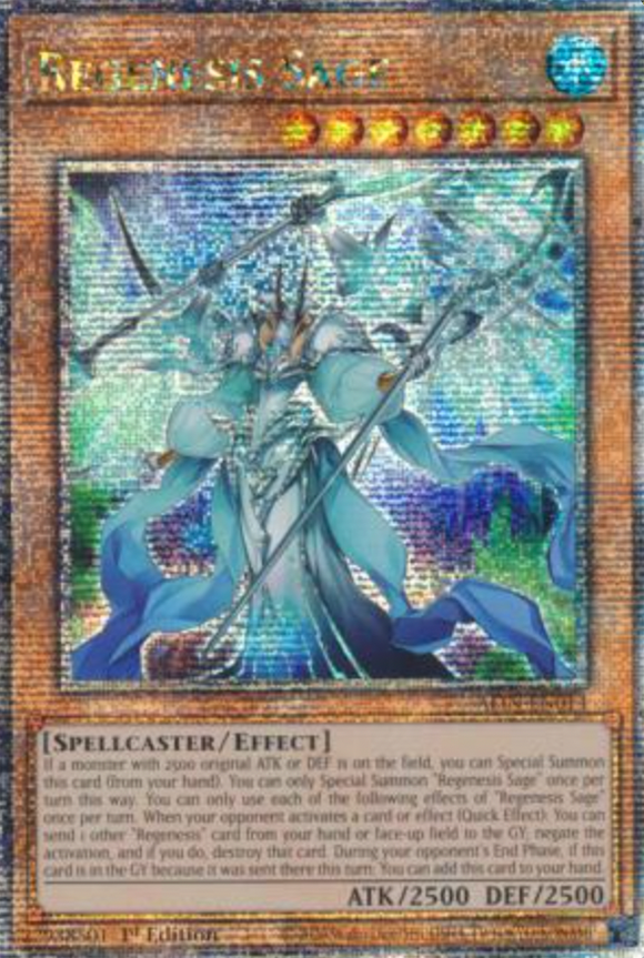 Regenesis Sage - ALIN-EN014 - Quarter Century Secret Rare 1st Edition