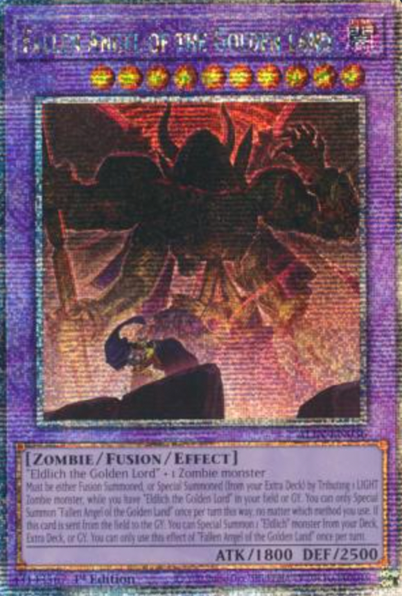 Fallen Angel of the Golden Land - ALIN-EN036 - Quarter Century Secret Rare 1st Edition