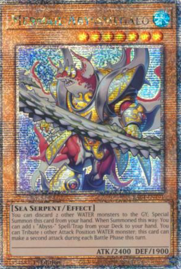 Mermail Abyssmegalo - RA04-EN191 - Quarter Century Secret Rare 1st Edition