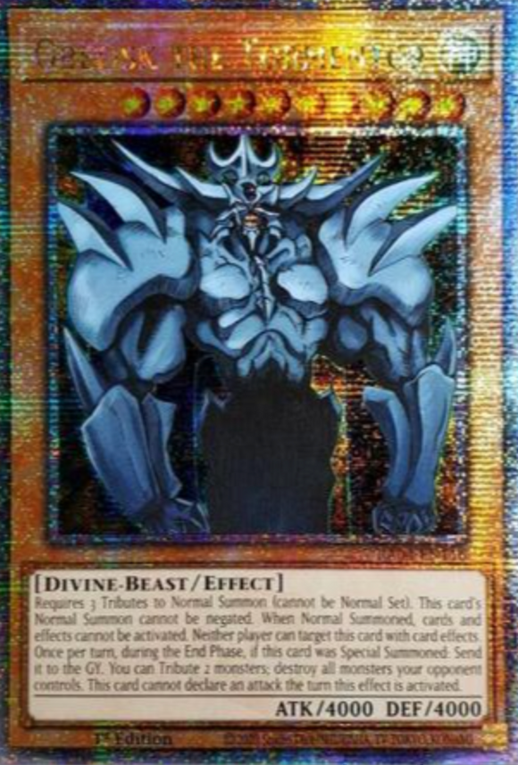 Obelisk the Tormentor - RA04-EN116 - Quarter Century Secret Rare 1st Edition