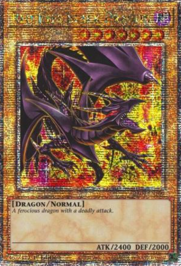 Red-Eyes Black Dragon (MP24. Art) - RA04-EN109 - Quarter Century Secret Rare 1st Edition