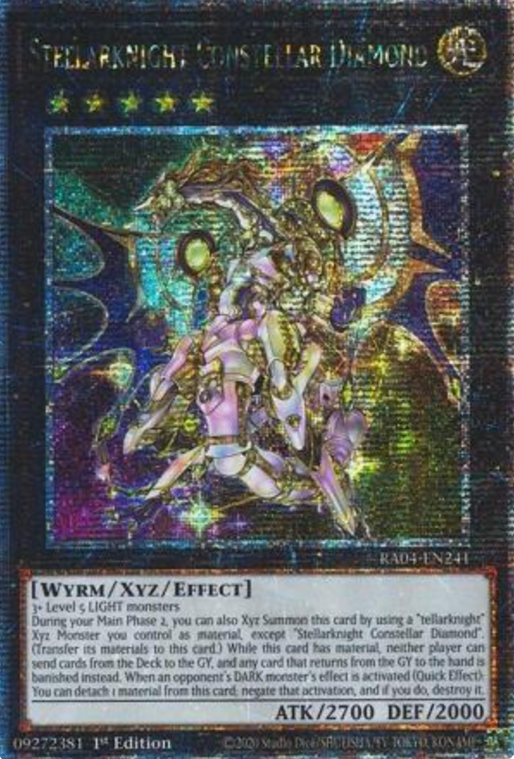 Stellarknight Constellar Diamond - RA04-EN241 - Quarter Century Secret Rare 1st Edition