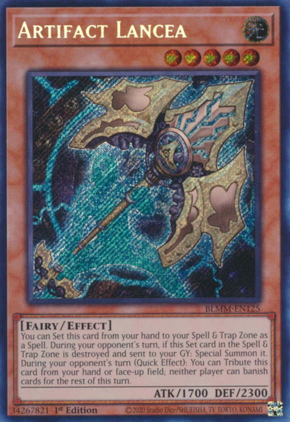 Artifact Lancea - BLMM-EN125 - Secret Rare 1st Edition