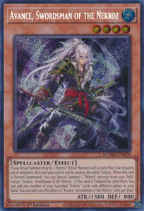 Avance, Swordsman of the Nekroz - BLMM-EN024 - Secret Rare 1st Edition