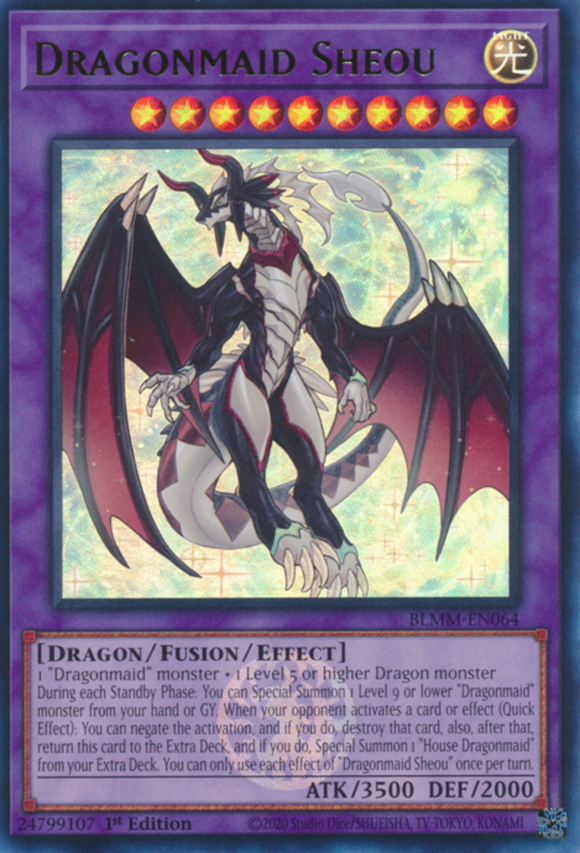 Dragonmaid Sheou - BLMM-EN064 - Emblazoned Ultra Rare 1st Edition