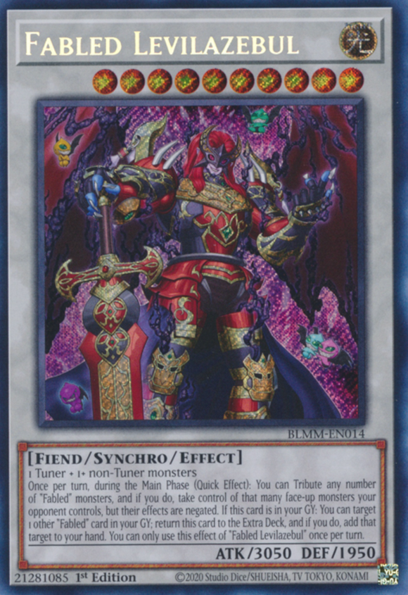 Fabled Levilazebul - BLMM-EN014 - Secret Rare 1st Edition
