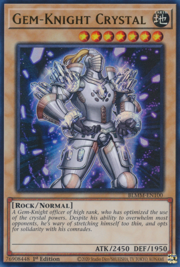 Gem-Knight Crystal - BLMM-EN100 - Ultra Rare 1st Edition
