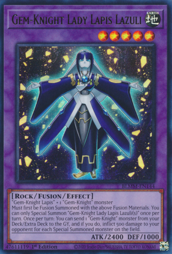 Gem-Knight Lady Lapis Lazuli-  BLMM-EN144 - Ultra Rare 1st Edition