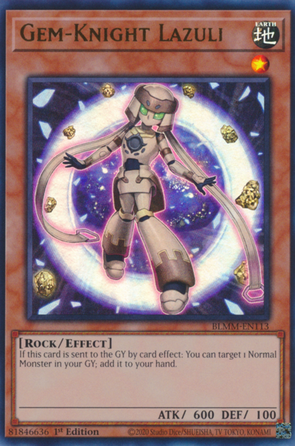 Gem-Knight Lazuli - BLMM-EN113 - Ultra Rare 1st Edition