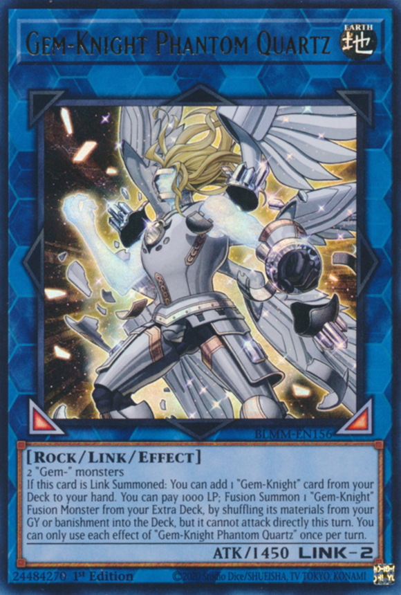 Gem-Knight Phantom Quartz - BLMM-EN156 - Ultra Rare 1st Edition