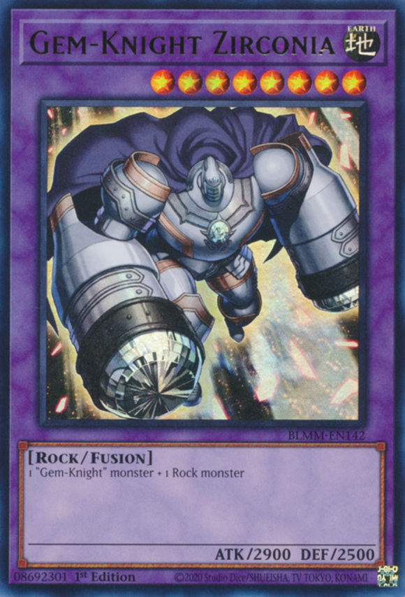Gem-Knight Zirconia - BLMM-EN142 - Ultra Rare 1st Edition