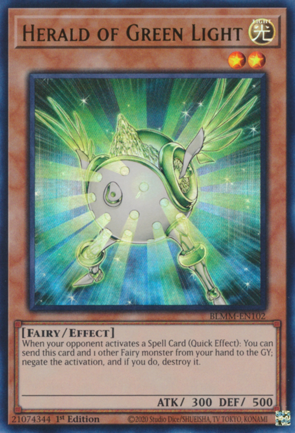 Herald of Green Light - BLMM-EN102 - Ultra Rare 1st Edition
