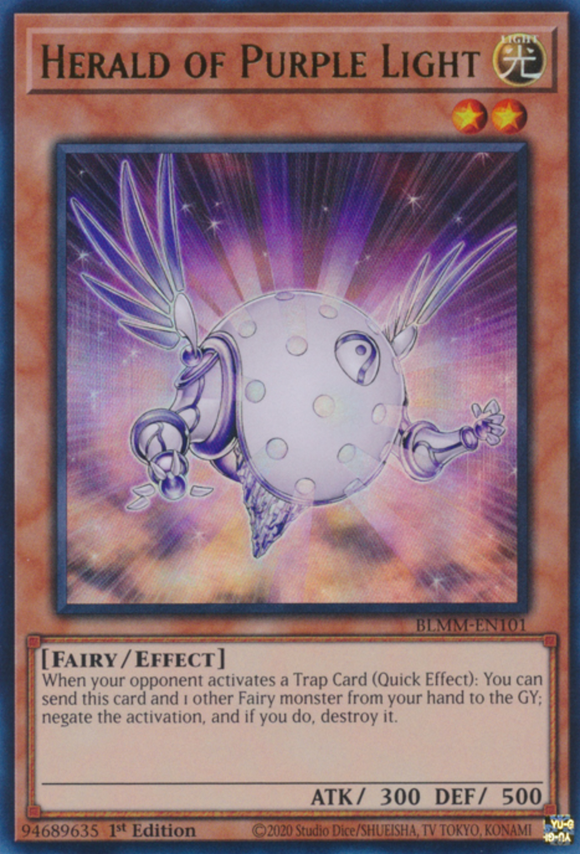 Herald of Purple Light - BLMM-EN101 - Ultra Rare 1st Edition