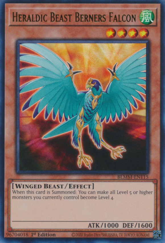 Heraldic Beast Berners Falcon - BLMM-EN115 - Ultra Rare 1st Edition