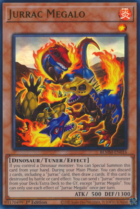 Jurrac Megalo - BLMM-EN016 - Ultra Rare 1st Edition