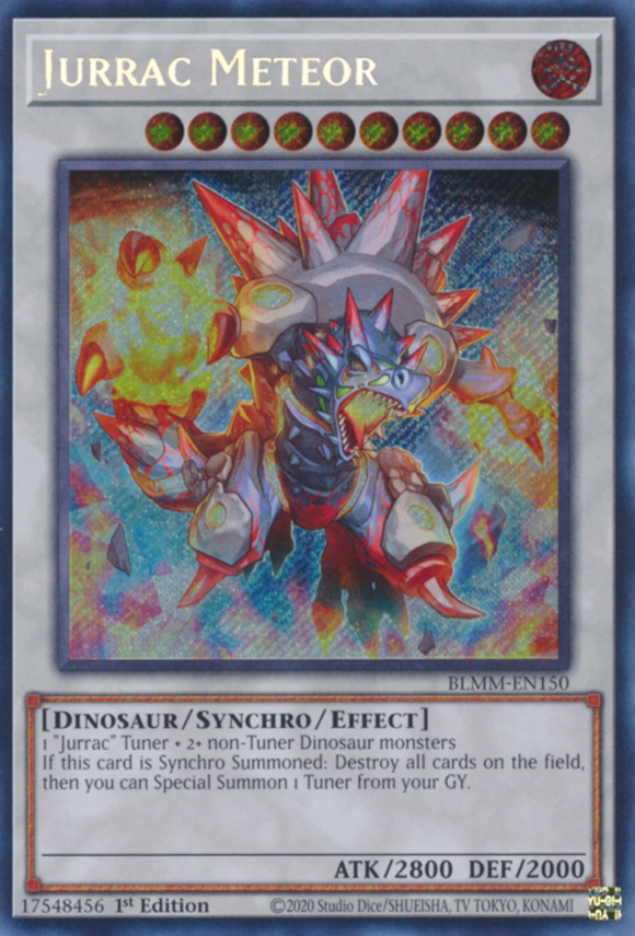 Jurrac Meteor (Alt. Art) - BLMM-EN150 - Secret Rare 1st Edition