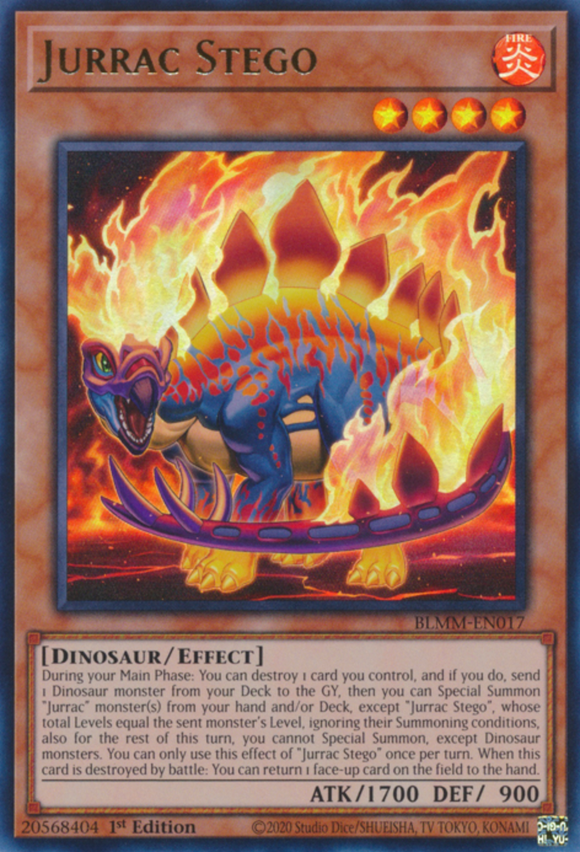 Jurrac Stego - BLMM-EN017 - Ultra Rare 1st Edition