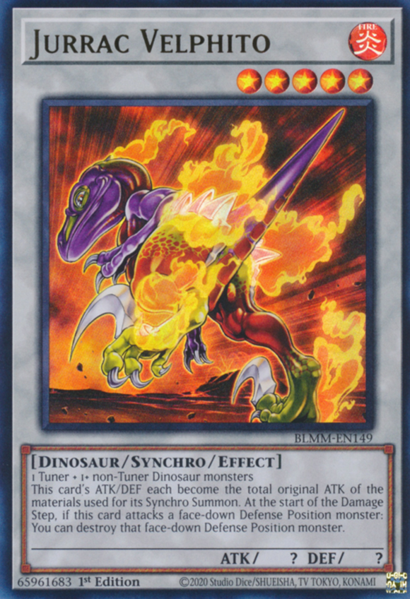 Jurrac Velphito - BLMM-EN149 - Ultra Rare 1st Edition