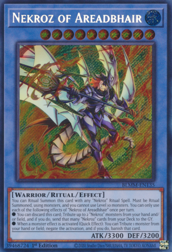 Nekroz of Areadbhair - BLMM-EN135 - Secret Rare 1st Edition