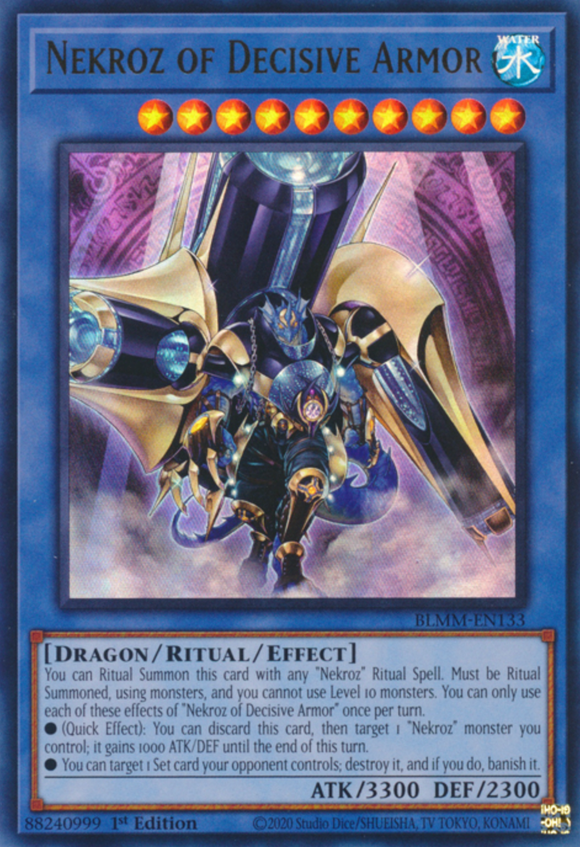 Nekroz of Decisive Armor - BLMM-EN133 - Ultra Rare 1st Edition