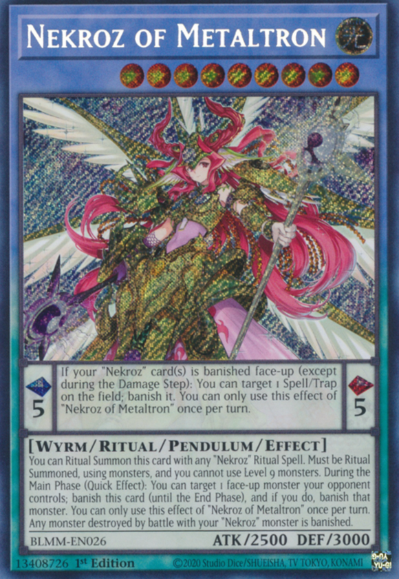 Nekroz of Metaltron - BLMM-EN026 - Secret Rare 1st Edition