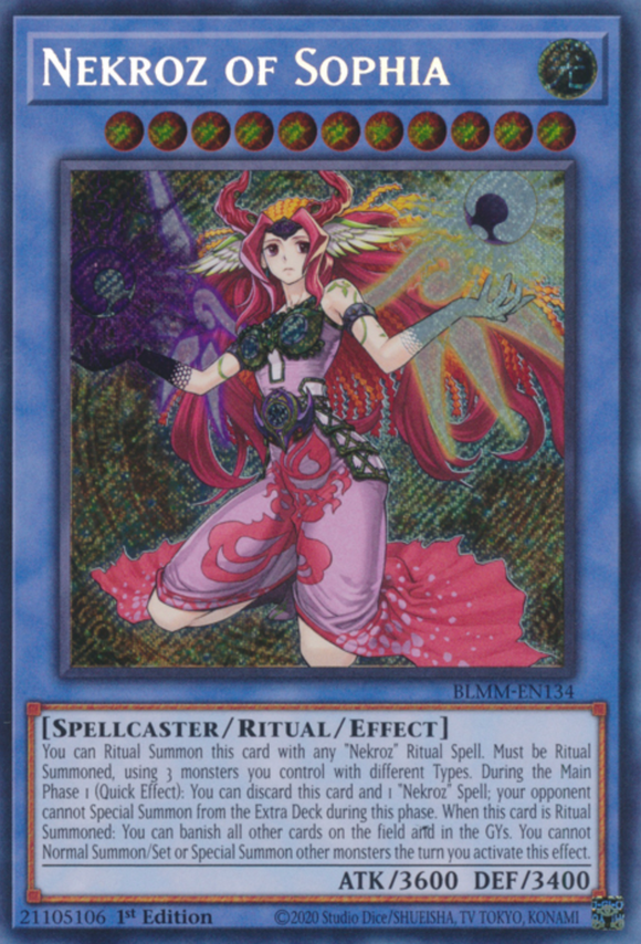 Nekroz of Sophia - BLMM-EN134 - Secret Rare 1st Edition