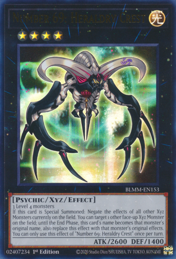 Number 69: Heraldry Crest - BLMM-EN153 - Ultra Rare 1st Edition