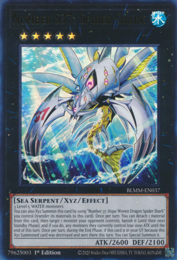 Number S37: Spider Shark - BLMM-EN037 - Ultra Rare 1st Edition