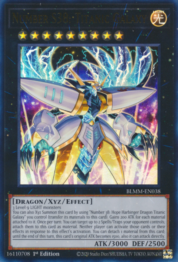Number S38: Titanic Galaxy - BLMM-EN038 - Ultra Rare 1st Edition