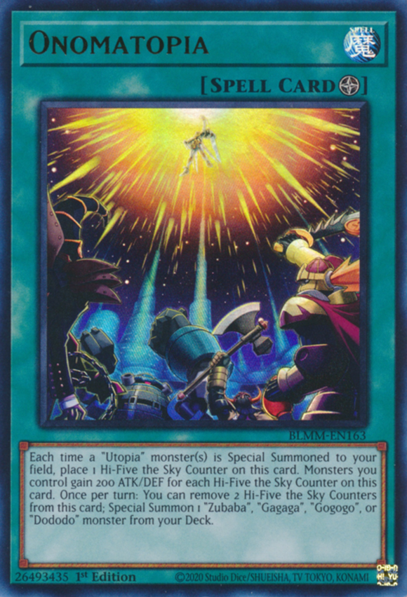 Onomatopia - BLMM-EN163 - Ultra Rare 1st Edition