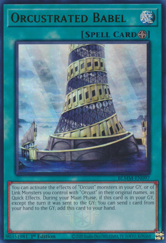 Orcustrated Babel - BLMM-EN097 - Emblazoned Ultra Rare 1st Edition