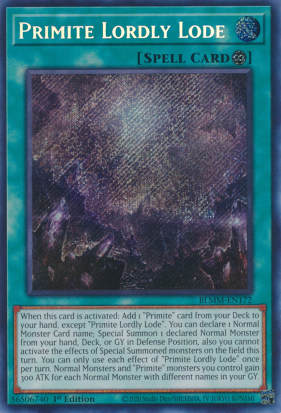 Primite Lordly Lode - BLMM-EN172 - Secret Rare 1st Edition