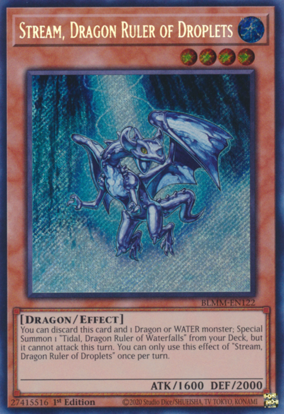 Stream, Dragon Ruler of Droplets - BLMM-EN122 - Secret Rare 1st Edition