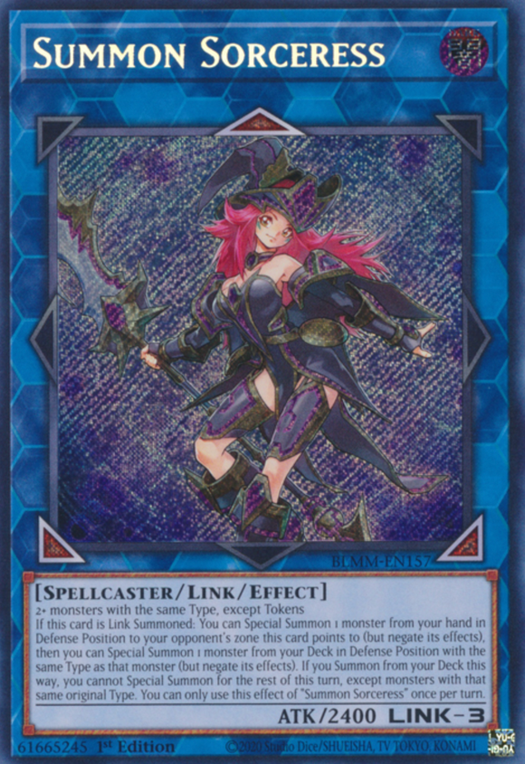 Summon Sorceress - BLMM-EN157 - Secret Rare 1st Edition