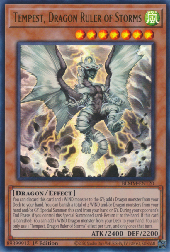 Tempest, Dragon Ruler of Storms - BLMM-EN120 - Ultra Rare 1st Edition
