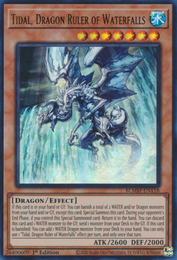 Tidal, Dragon Ruler of Waterfalls - BLMM-EN118 - Ultra Rare 1st Edition