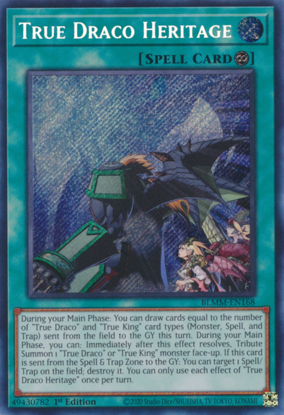 True Draco Heritage - BLMM-EN168- Secret Rare 1st Edition