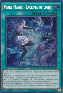 Verre Magic - Lacrima of Light - BLMM-EN046 - Secret Rare 1st Edition