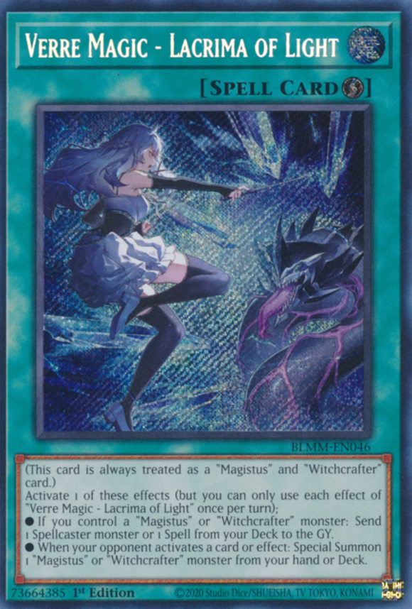 Verre Magic - Lacrima of Light - BLMM-EN046 - Secret Rare 1st Edition