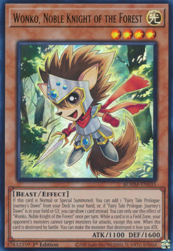 Wonko, Noble Knight of the Forest - BLMM-EN035 - Ultra Rare 1st Edition