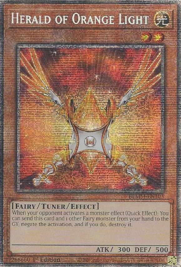 Herald of Orange Light - BLMM-EN103 - Starlight Rare 1st Edition