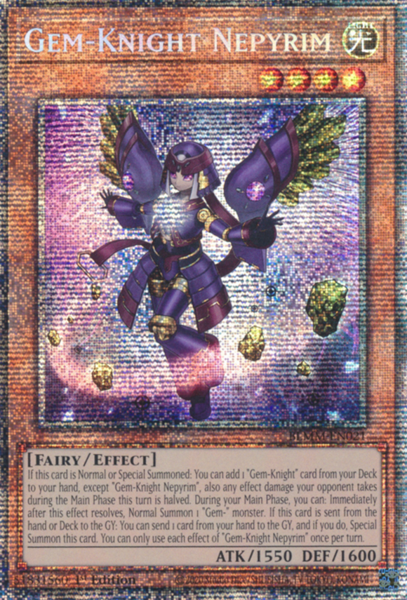 Gem-Knight Nepyrim - BLMM-EN021 - Starlight Rare 1st Edition
