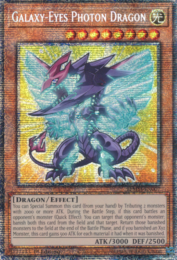 Galaxy-Eyes Photon Dragon - BLMM-EN007 - Starlight Rare 1st Edition
