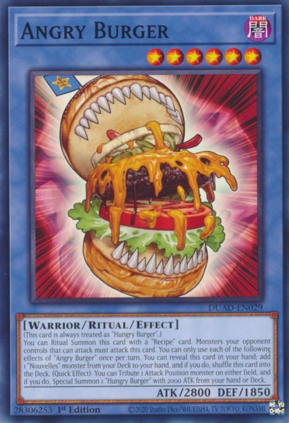 Angry Burger - DUAD-EN029 - Common 1st Edition