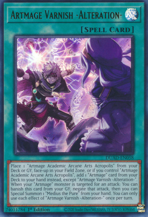 Artmage Varnish -Alteration- - DUAD-EN058 - Ultra Rare 1st Edition