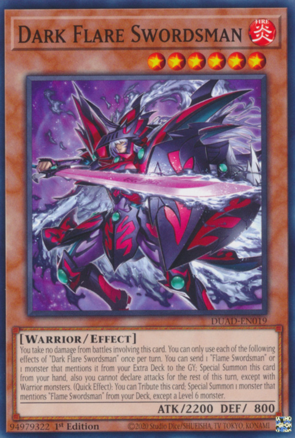 Dark Flare Swordsman - DUAD-EN019 - Common 1st Edition