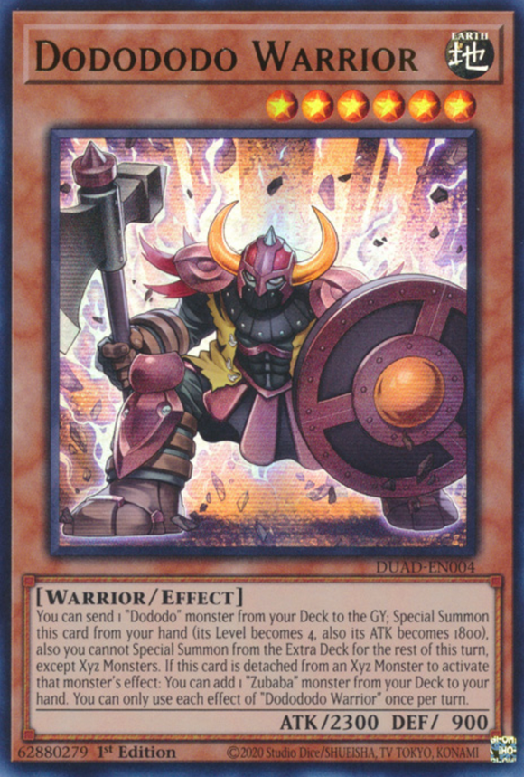 Dodododo Warrior - DUAD-EN004 - Ultra Rare 1st Edition