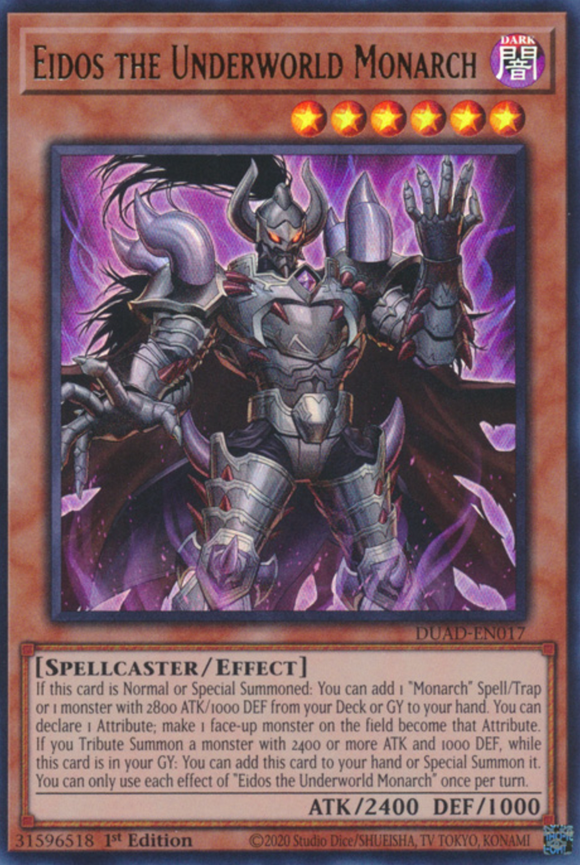 Eidos the Underworld Monarch - DUAD-EN017 - Ultra Rare 1st Edition
